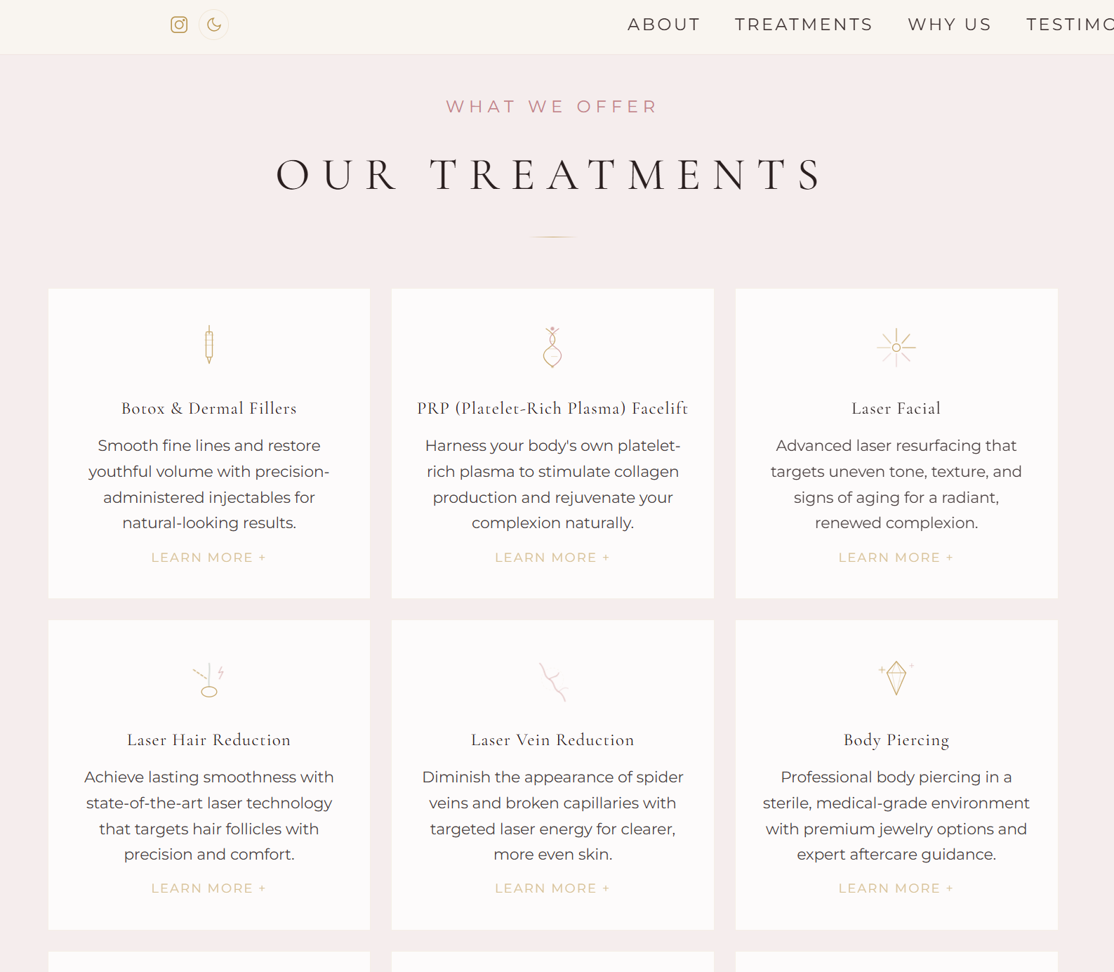 New Joe Botox website